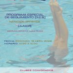 Prog. Especial Seguimiento Natación Artística – Junior y Senior